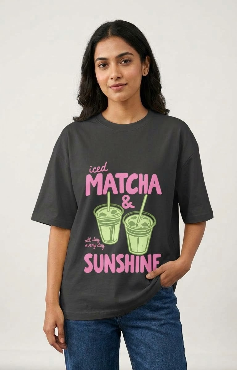 Matcha Sunshine Oversized T-Shirt
