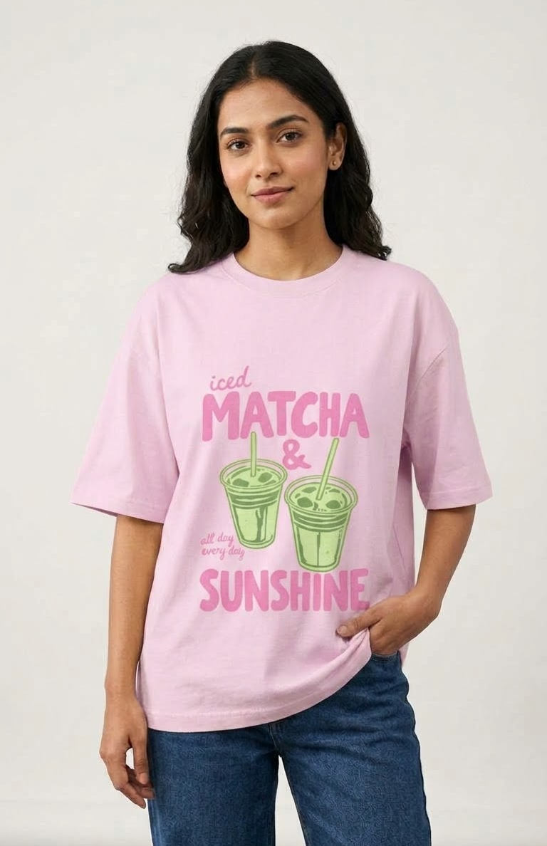 Matcha Sunshine Oversized T-Shirt