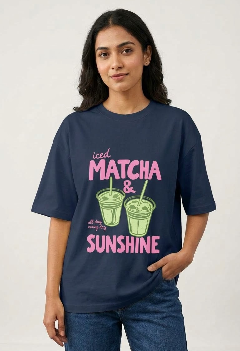 Matcha Sunshine Oversized T-Shirt