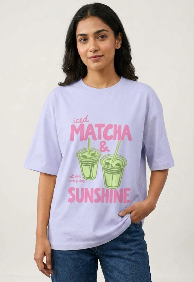 Matcha Sunshine Oversized T-Shirt